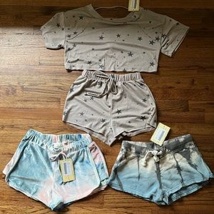 Vintage Havana bundle 3 pairs of shorts and 1 shirt